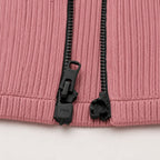 Women’s sweater with magnetic zipper