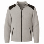 Men’s sweater with magnetic zipper