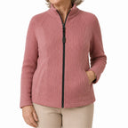 Women’s sweater with magnetic zipper