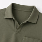 Open back polo shirt 