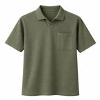 Open back polo shirt 